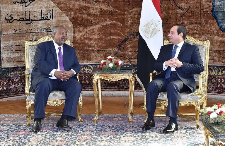 السيسي ورئيس جيبوتي