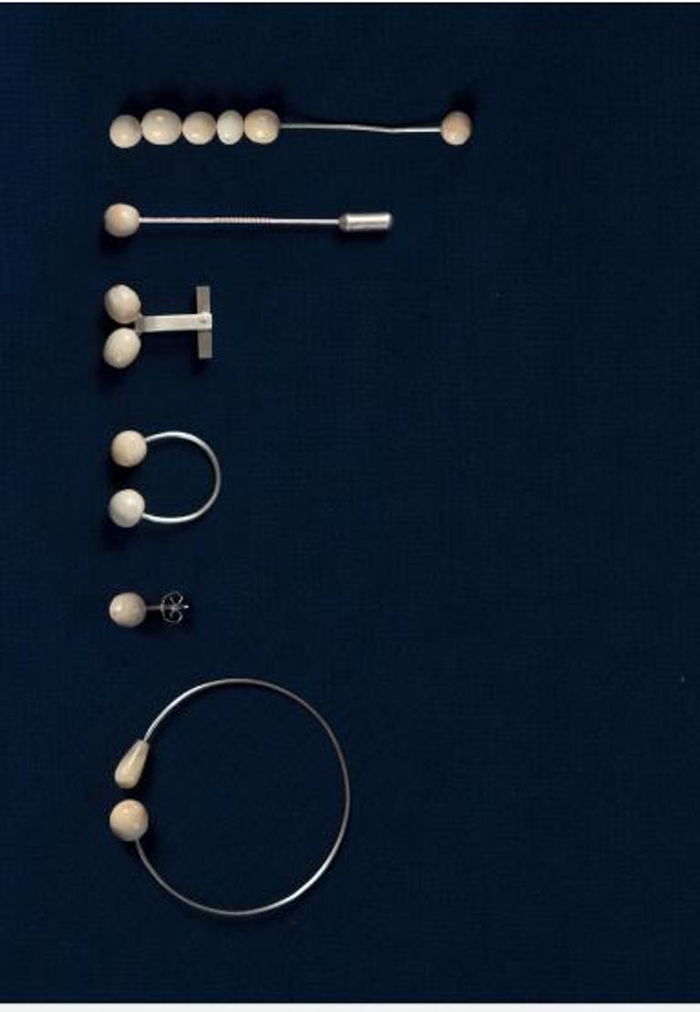 مجوهرات من أسنان البشر