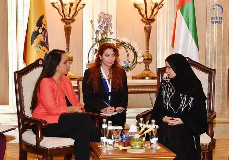 أمل القبيسي توقع مذكرات تفاهم مع 4رئيسات برلمانات