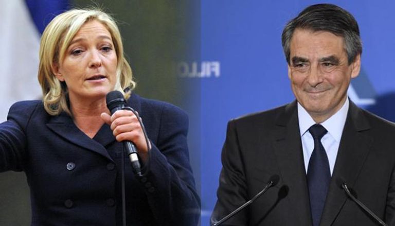 فرانسوا فيون ومارين لوبان مرشحا الانتخابات الفرنسية