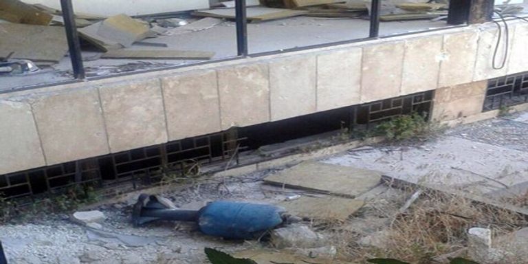 الجامع الأموي قبل وبعد التدمير