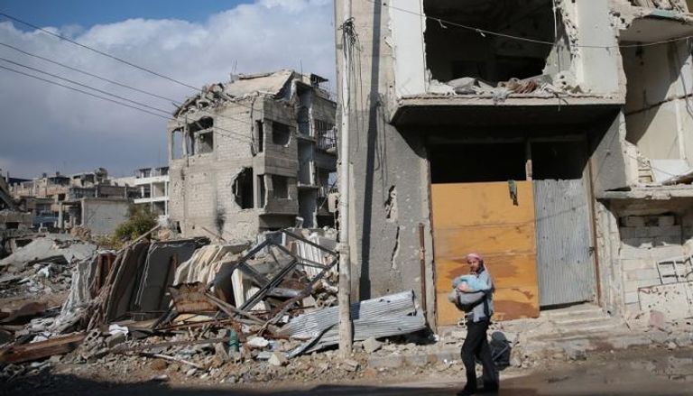 الدمار الناجم عن الحرب السورية