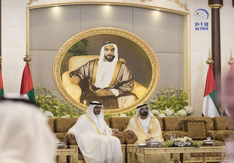 محمد بن راشد ومحمد بن زايد يستقبلان حكام الإمارات بمناسبة الأضحى محمد بن راشد ومحمد بن زايد يستقبلان حكام الإمارات بمناسبة الأضحى