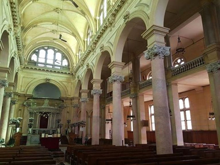 سفير إسرائيل يزور معبد النبي إلياهو بالأسكندرية