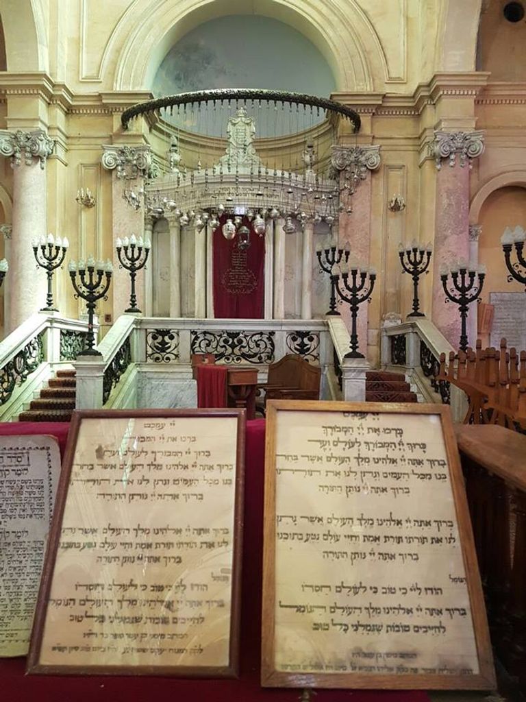 سفير إسرائيل يزور معبد النبي إلياهو بالأسكندرية