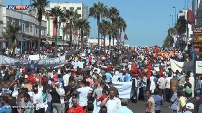 جانب من مسيرة الدار البيضاء