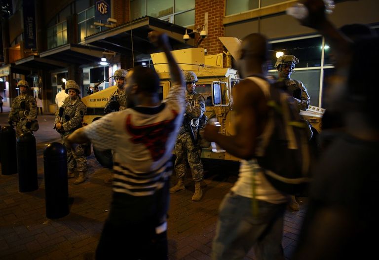 تجدد المظاهرات في شارلوت لليوم الثالث على التوالي