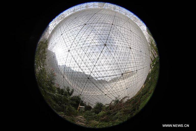 أكبر تليسكوب فلكي في العالم (وكالة شينخوا الصينية)