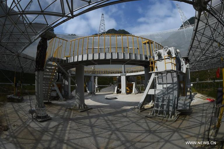 أكبر تليسكوب فلكي في العالم (وكالة شينخوا الصينية)