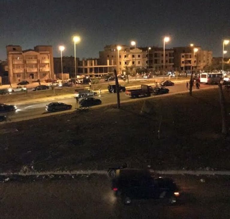 الانفجار بمنطقة القاهرة الجديدة مشهد من موقع الحادث