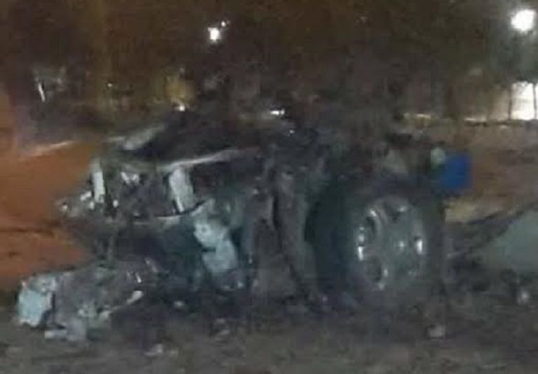 صور من موقع الحادث  مشهد من موقع الحادث