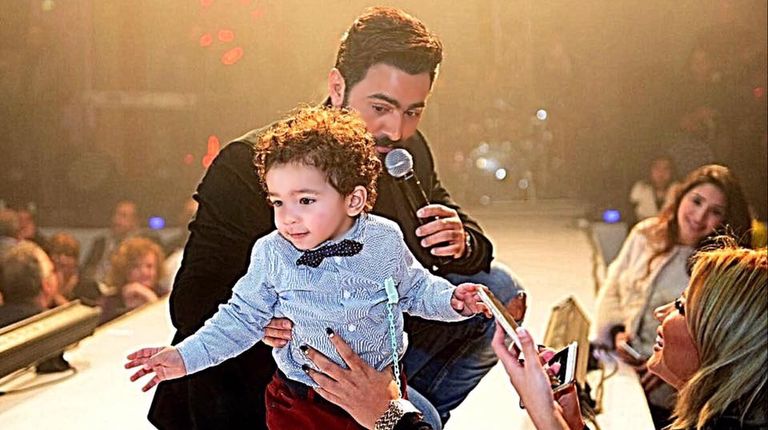 تامر حسني خلال الحفل