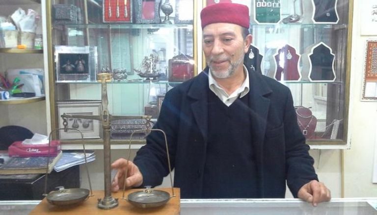 أحد محلات بيع الذهب في تونس