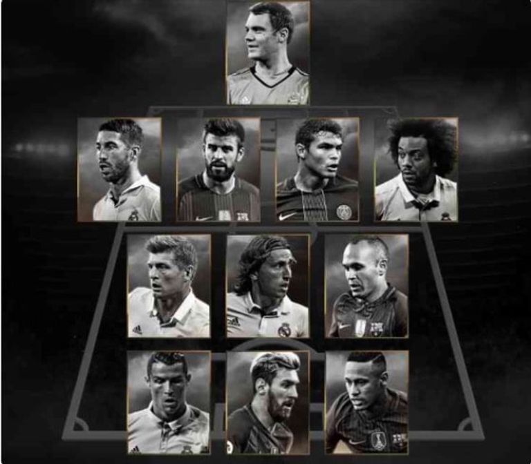 التشكيل المثالي لعام 2015