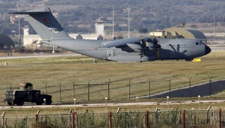 طائرة تابعة للجيش التركي