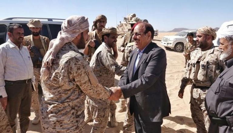 نائب الرئيس اليمني خلال الزيارة
