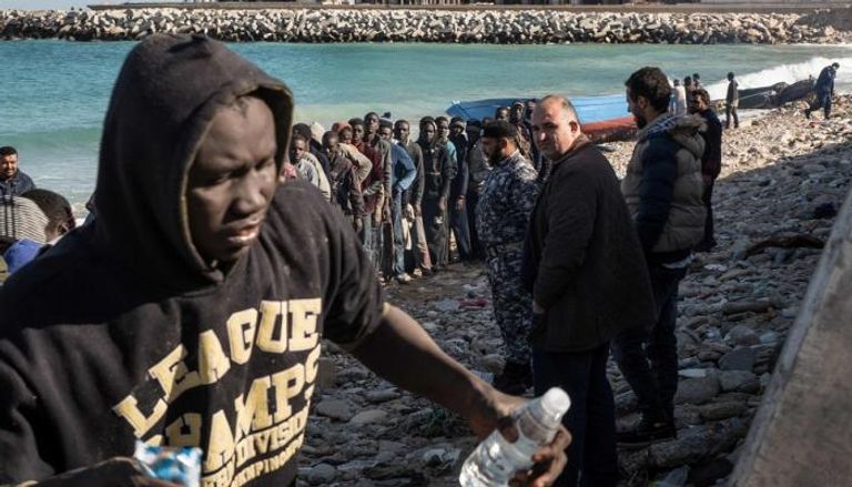 لاجئون أفارقة لليبيا