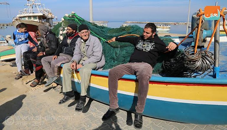 صيادو غزة يحتجون ضد الاحتلال