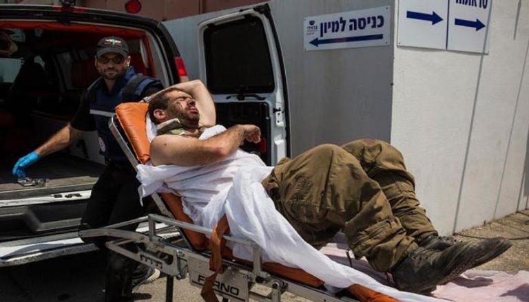 أحد الجنود الإسرائيليين الجرحى خلال الهجوم