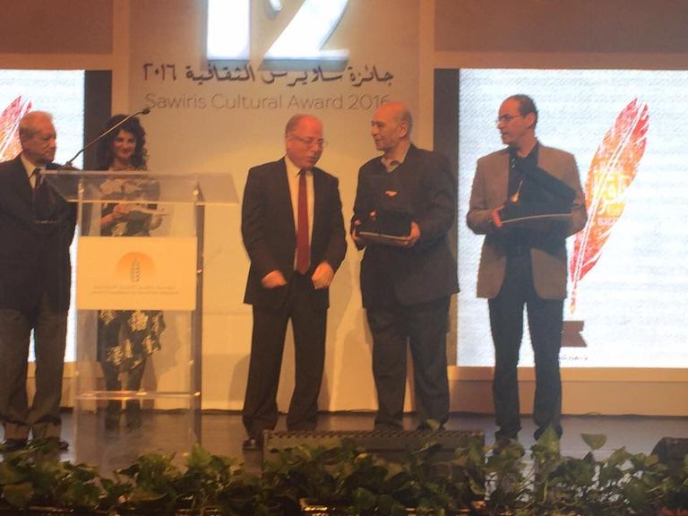 من صفحة الكاتب إبراهيم فرغلي على "فيسبوك" رجل الأعمال نجيب ساويرس