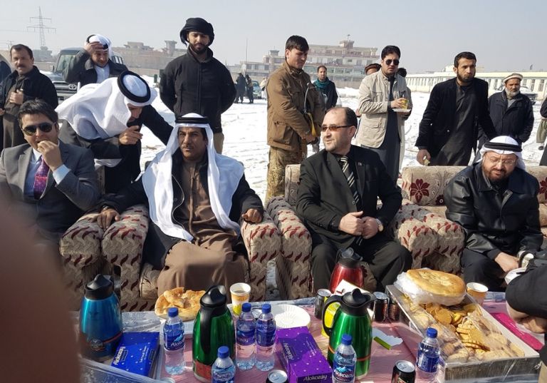 السفير الإماراتي وضع حجر أساس مركز للأيتام ومعهد فني ومهني بأفغانستان