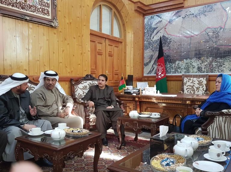 السفير الإماراتي وضع حجر أساس مركز للأيتام ومعهد فني ومهني بأفغانستان