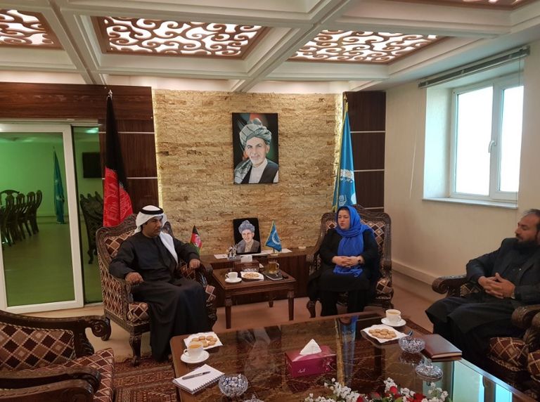 السفير الإماراتي وضع حجر أساس مركز للأيتام ومعهد فني ومهني بأفغانستان