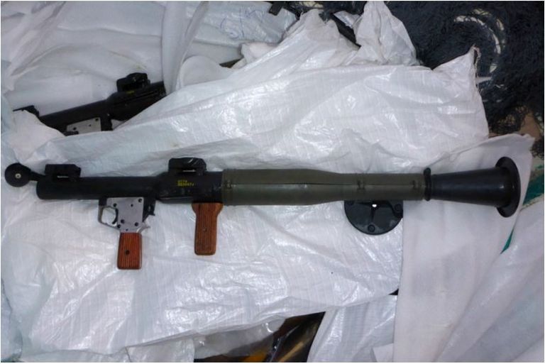 جانب من الأسلحة المضبوطة