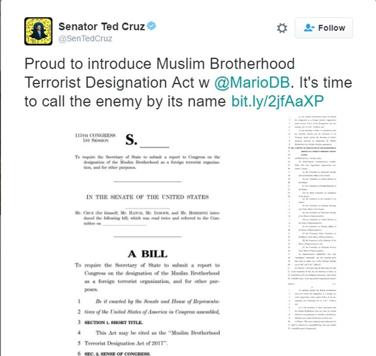 السيناتور الجمهوري تيد كروز