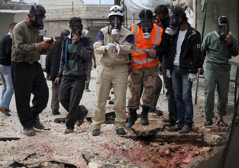 أسلحة كيماوية كشفت التحقيقات استخدامها بسوريا