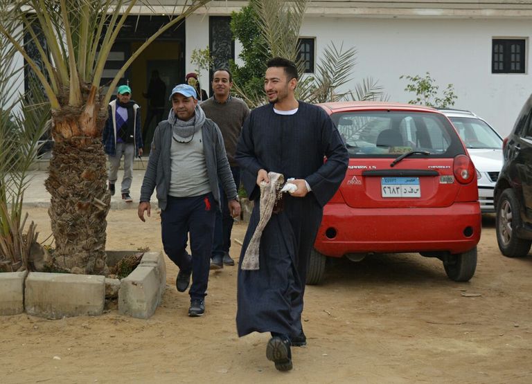 أبطال "طاقة القدر" يحتفلون ببدء التصوير