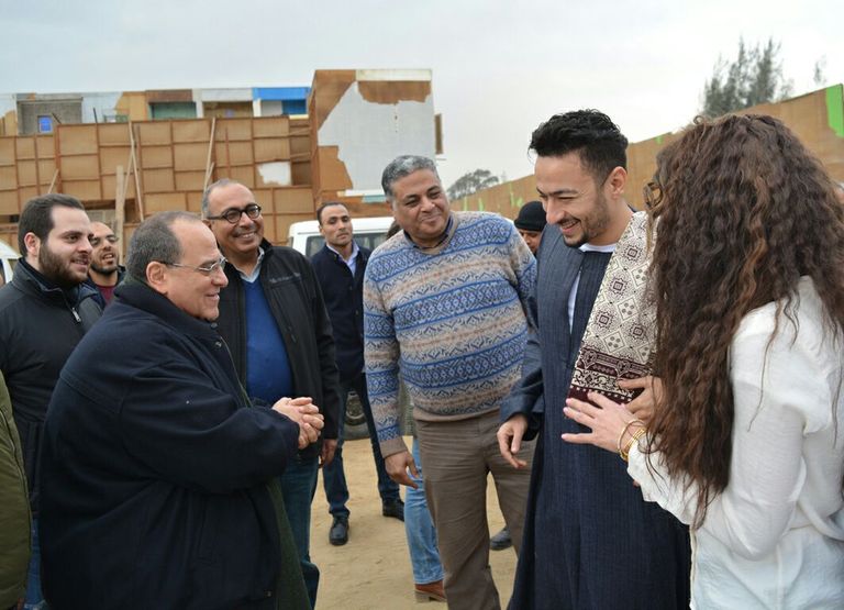 أبطال "طاقة القدر" يحتفلون ببدء التصوير