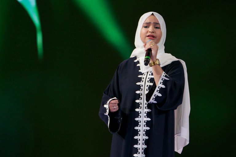 أرشيفية لحاكم الشارقة خلال الحفل الختامي من الموسم الثاني لمنشد الشارقة الصصغير