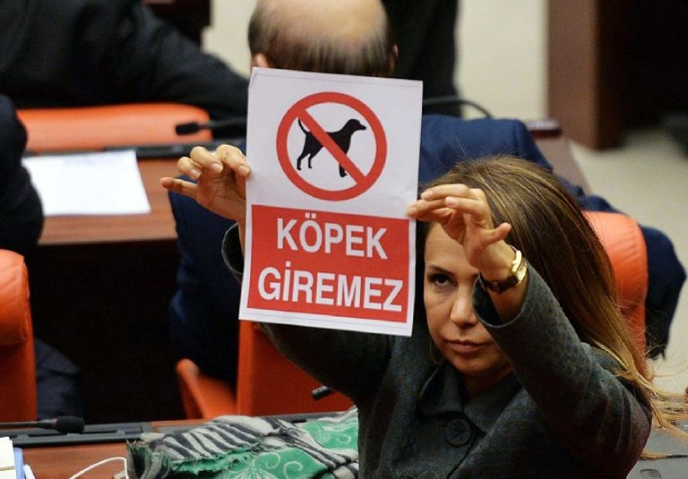 تشابك بالأيدي بين الحزب الحاكم والمعارضة بالبرلمان