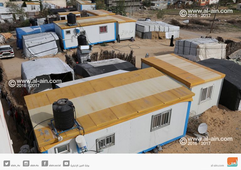 ثلاجات الموتى سكن مؤقت في غزة