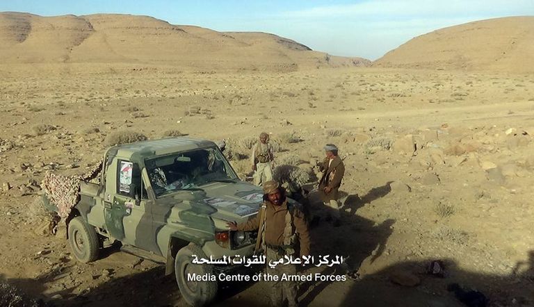 قوات من الجيش اليمني في المناطق التي تمت السيطرة عليها