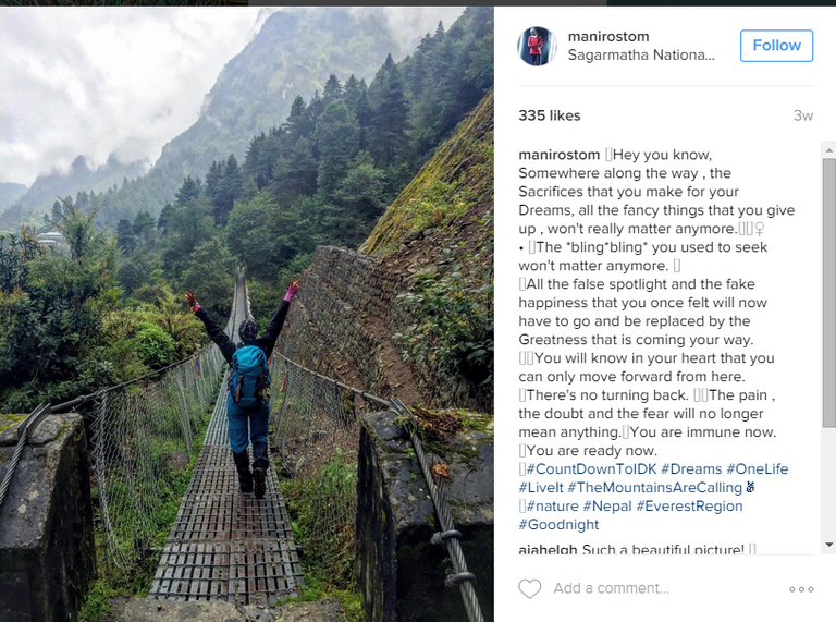 متسلقة الجبال منال رستم