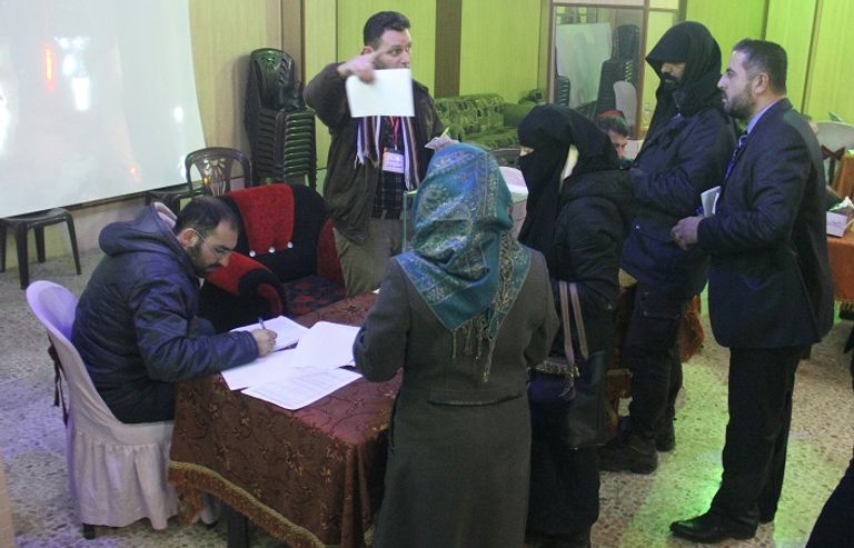 الناخبون فى إدلب