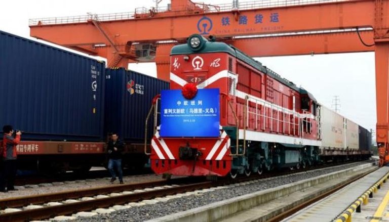 أول قطار بضائع بين الصين وبريطانيا