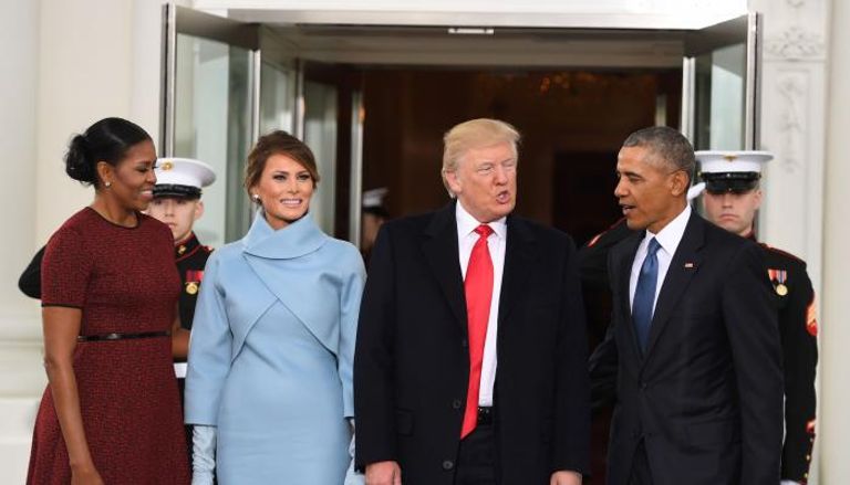 ترامب وزوجتة يلتقيان أوباما وزوجته