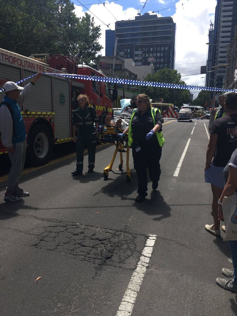 صورة من موقع الحادث في ملبورن