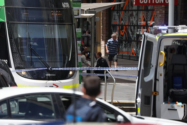 صورة من موقع الحادث في ملبورن