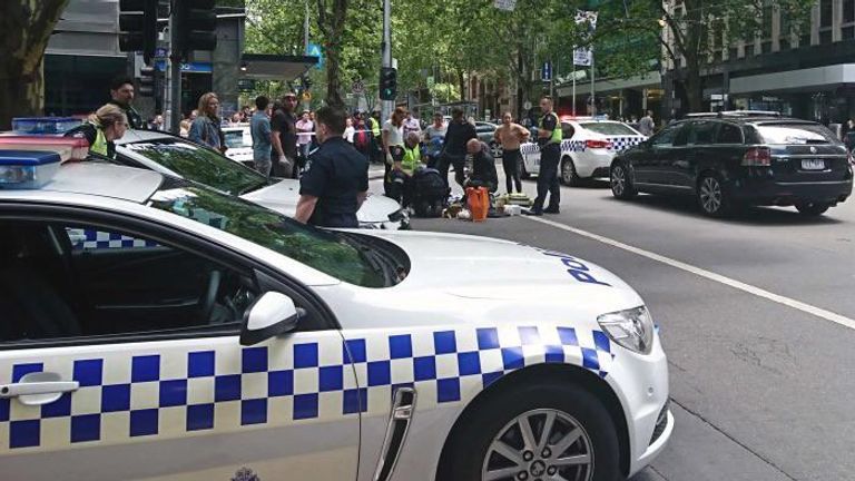 صورة من موقع الحادث في ملبورن