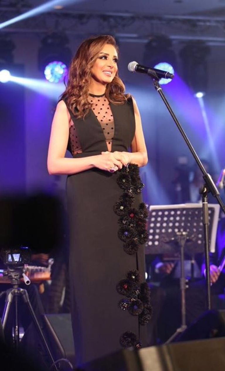 أنغام في الحفل الخيري لمرضى السرطان بالقاهرة