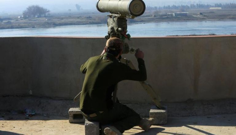 قذيفة خلفها تنظيم 