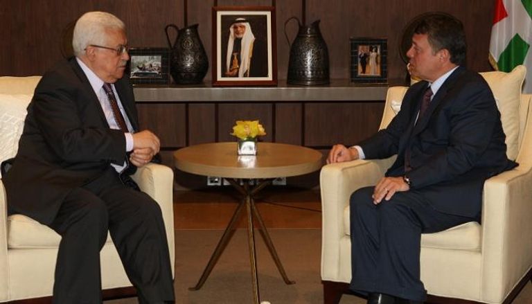 العاهل الأردنى الملك عبد الله الثاني والرئيس الفلسطيني محمود عباس 