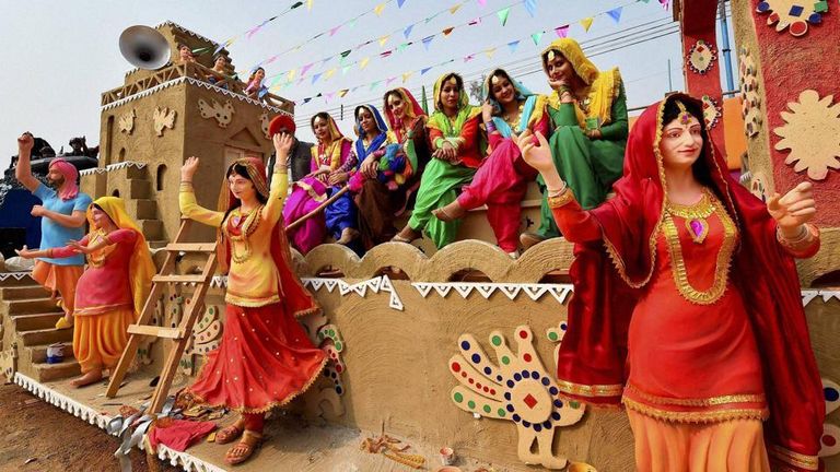 التحضيرات الفنية ليوم الجمهورية الهندية 