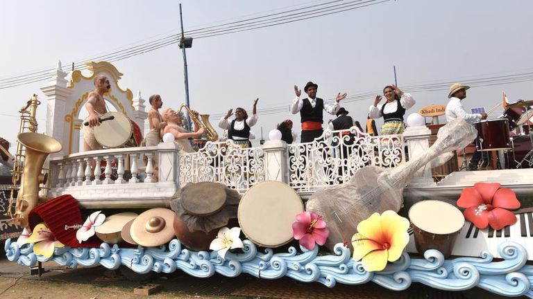 التحضيرات الفنية ليوم الجمهورية الهندية 