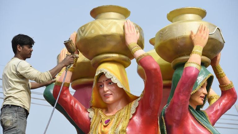 التحضيرات الفنية ليوم الجمهورية الهندية 