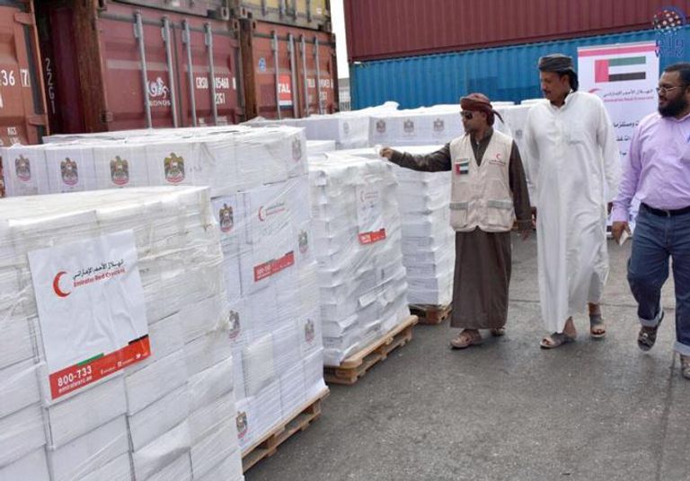 مساعدات إماراتية لليمن